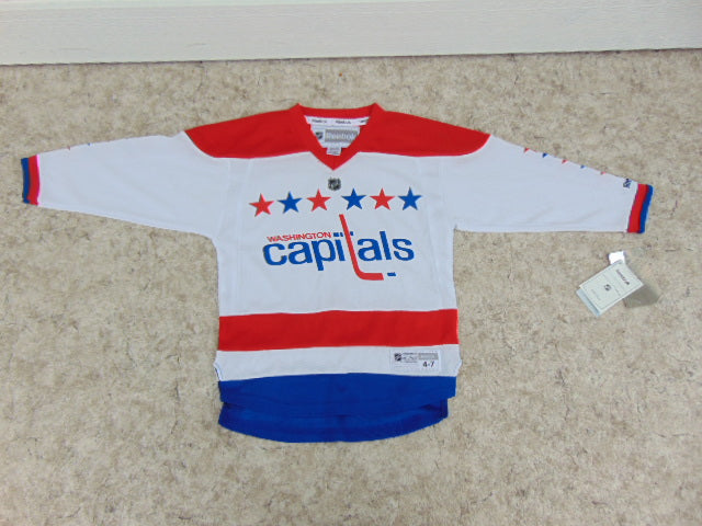 Hockey Jersey Child Size 4-7 Reebok Washington Capitals New With Tags