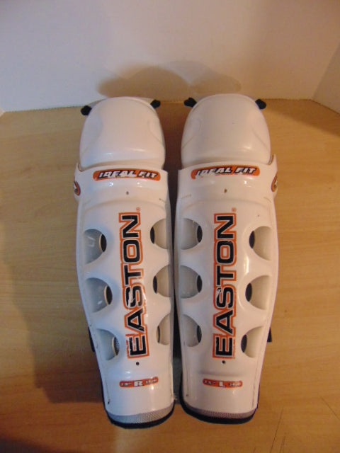 Hockey Shin Pads Men's Size 15 inch Easton Calf Wrap White Grey Black