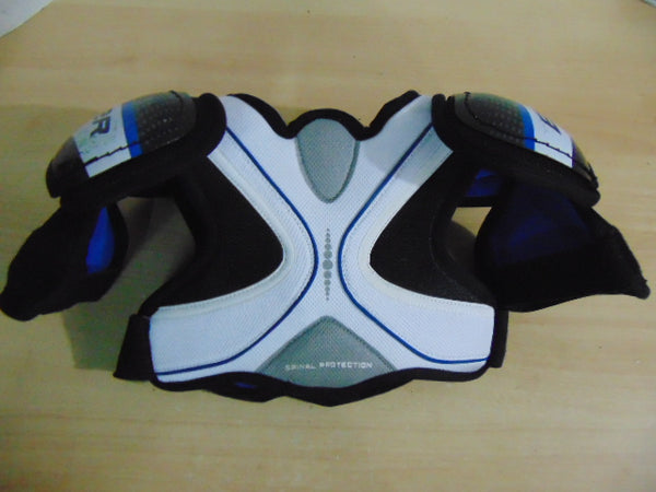 Hockey Shoulder Chest Pad Child Size Y Small Age 3-4 Bauer One 15 Black White Blue