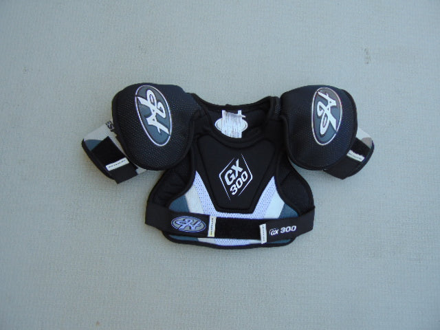 Hockey Shoulder Chest Pad Child Size Y Small Age 3-4 Hespeler GX 300 Black Grey New Demo Model