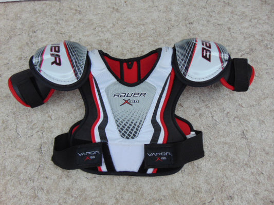 Hockey Shoulder Chest Pad Men's Size Small Bauer Vapor X.20 Black White Red