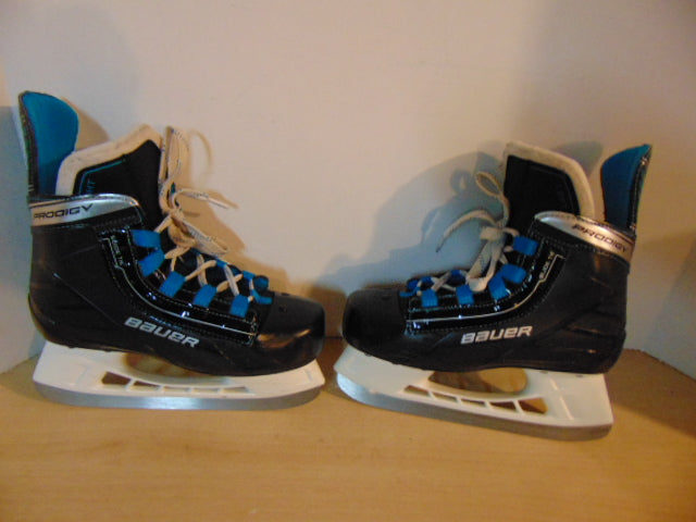 Hockey Skates Child Size 2 Shoe Size Bauer Prodegy Black Blue