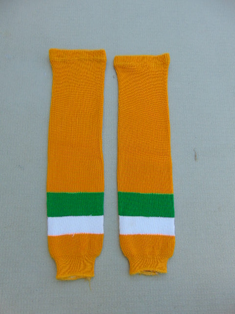 Hockey Socks Child Size 24 inch Yellow Green NEW