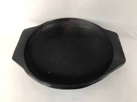 Home and Cottage Black Clay Pottery Large Baking Dish Roasting Pan Walk Outstanding Quality 14 x 16 inch Perfect No Damage