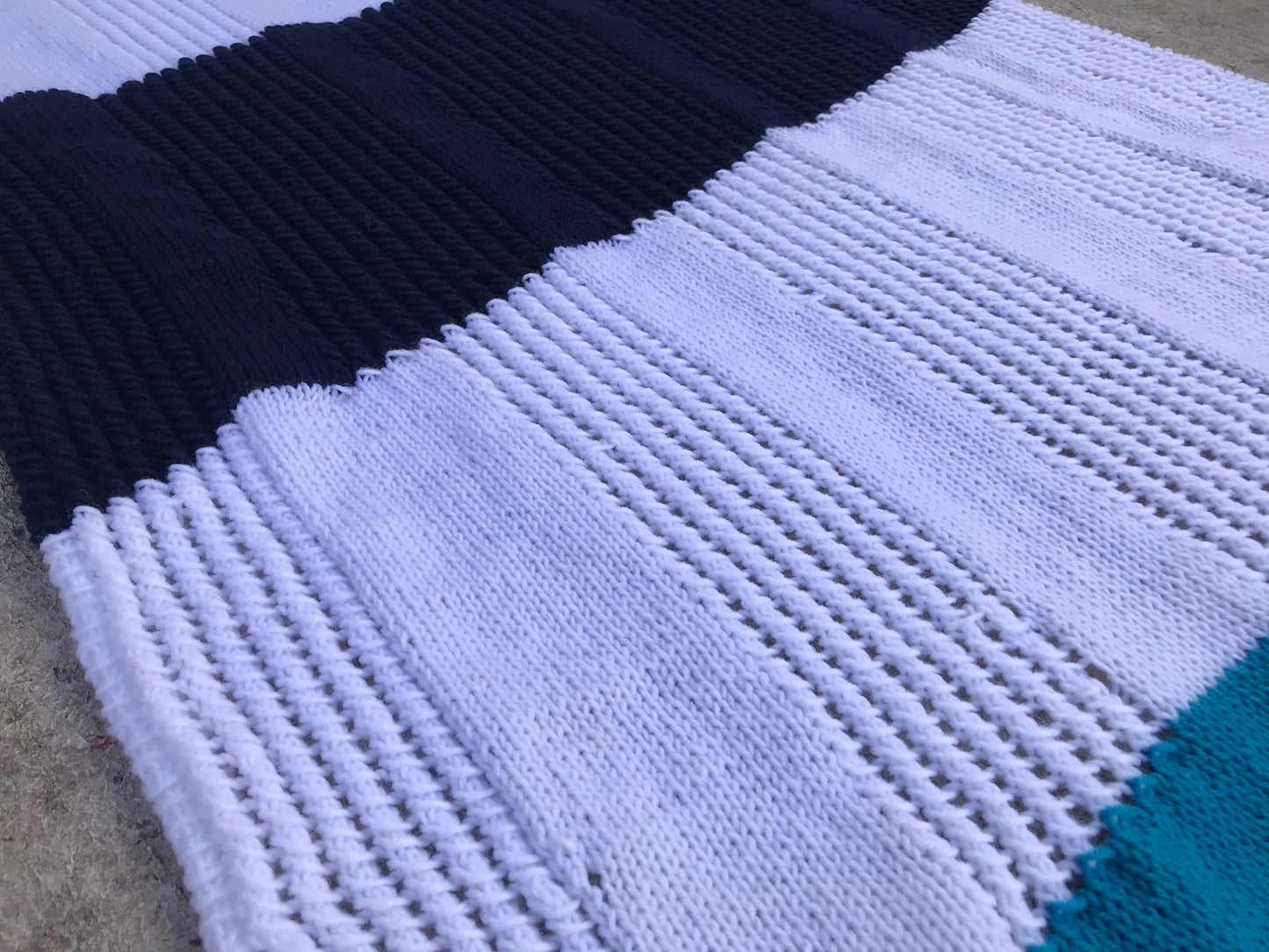 Home and Cottage Handmade Knit Blanket NEW 54 x 70 Fantastic Workmanship