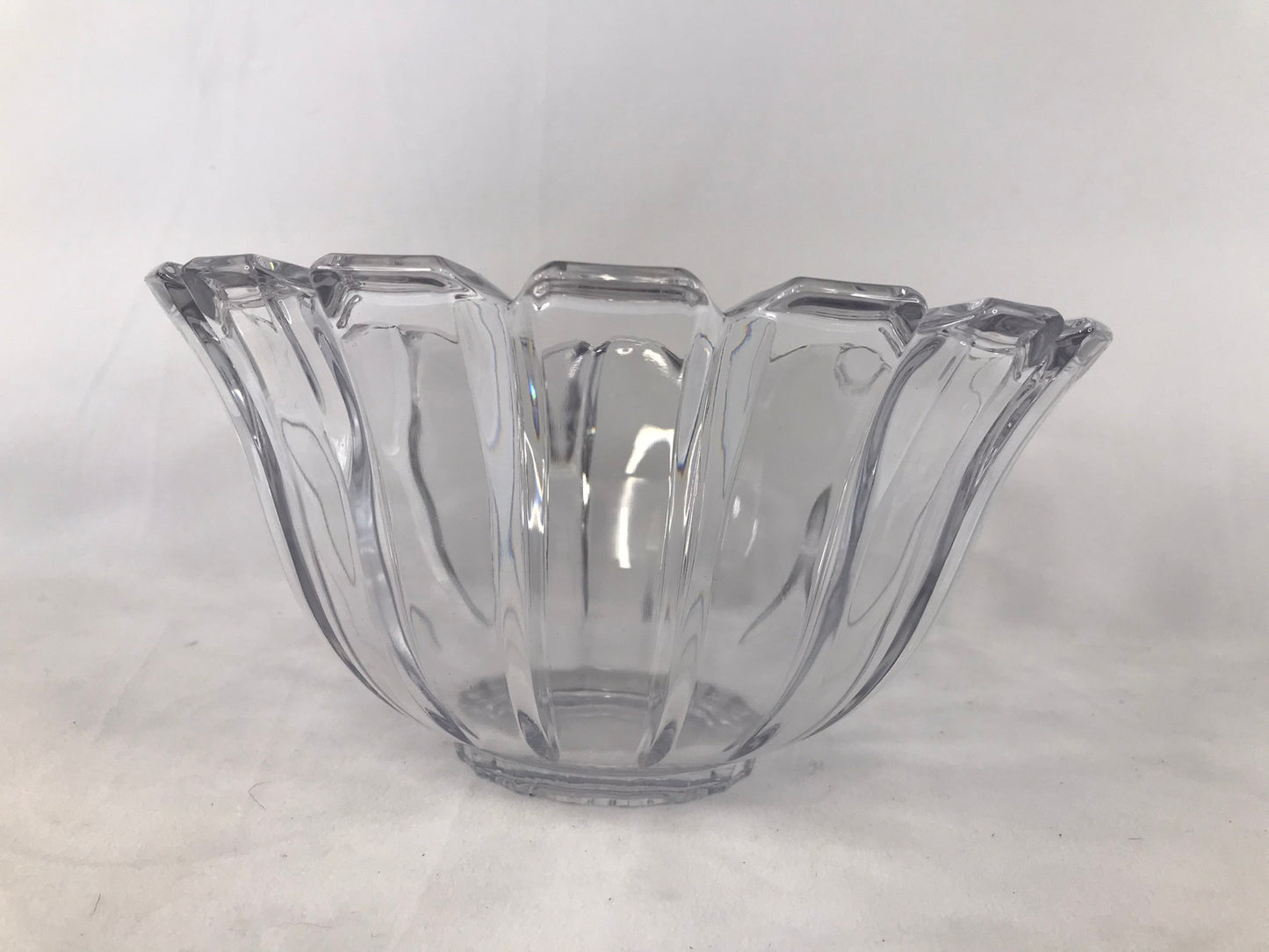 Home and Cottage Large Cut Glass Crystal Bowl Thick and Heavy 10 x 5 inch NEW Perfect