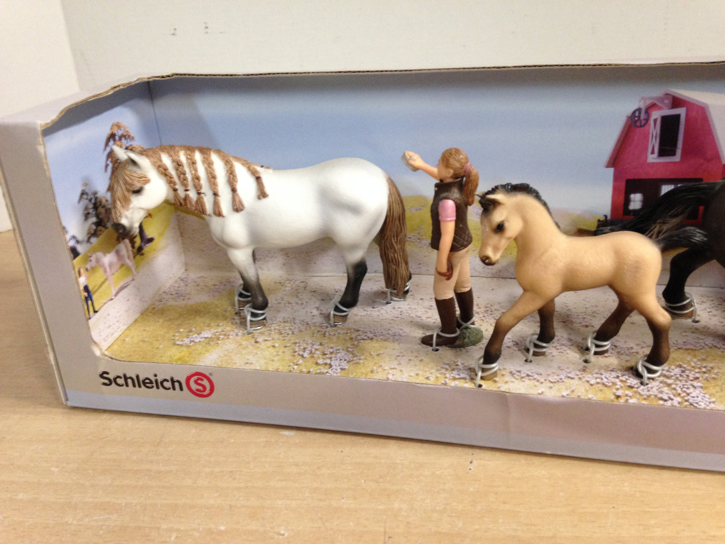 Horses Riding Schleich Germany Horses and Girl New In Box