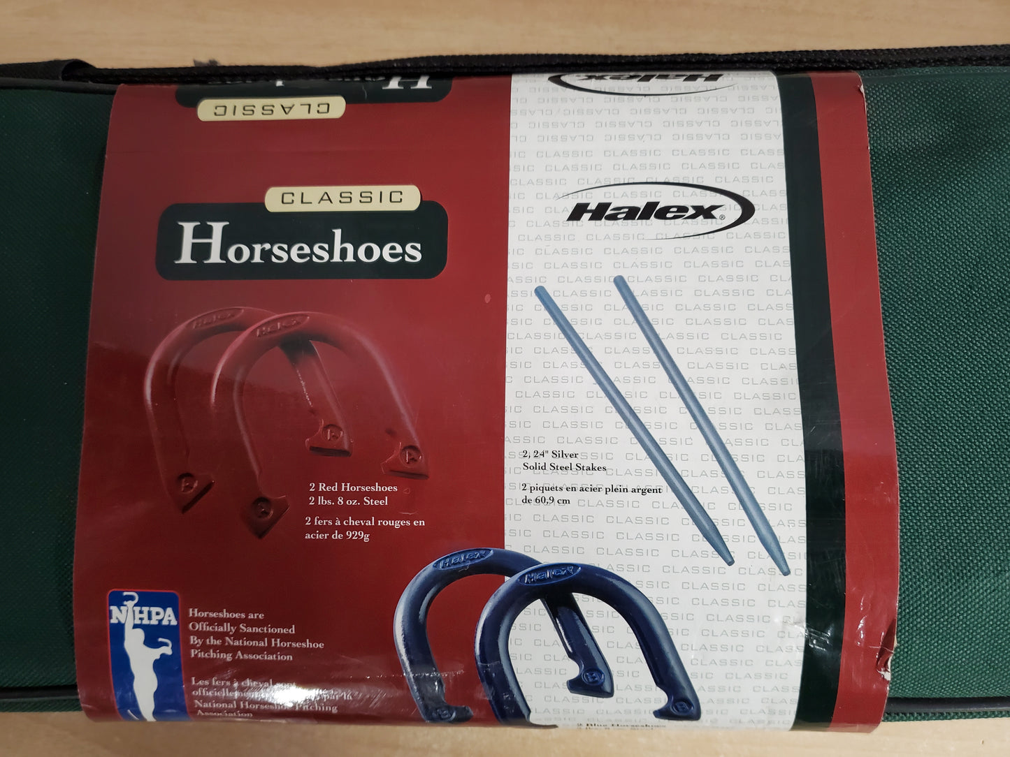 Horseshoe Set Halex Cast Iron Adult NEW in Case Un Opened