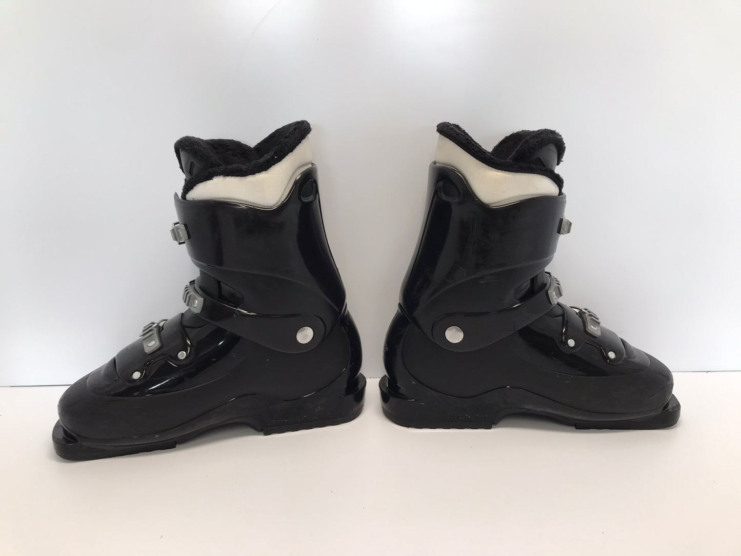 Ski Boots Mondo Size 24.5 Men's Size 6.5 Ladies Size 7.5 285 mm Salomon Black White Like New