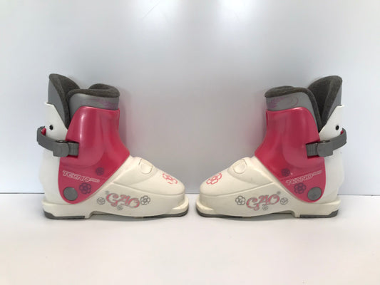 Ski Boots Mondo Size 20.5 Child Shoe Size 2.5 Mondo 251 mm Tecno Pink White