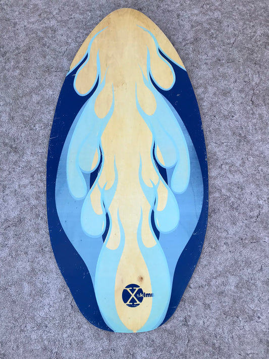 Surf SkimBoard Wood Ocean Blue Excellent Condition 41 x 20 inch Excellent