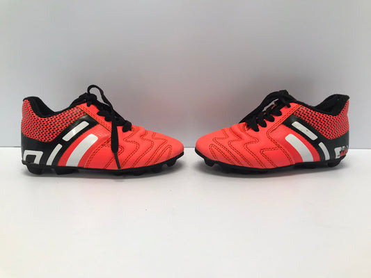 Soccer Shoes Cleats Child Size 10 Toddler Orange and Black Excellent