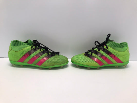 Soccer Shoes Cleats Child Size 5 Adidas Lime Fushia Slipper Foot