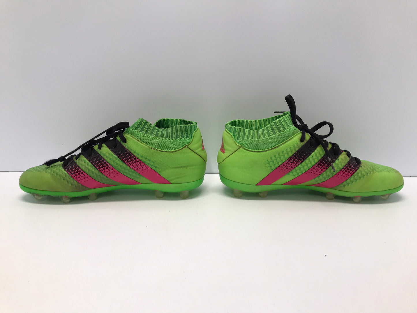 Soccer Shoes Cleats Child Size 5 Adidas Lime Fushia Slipper Foot