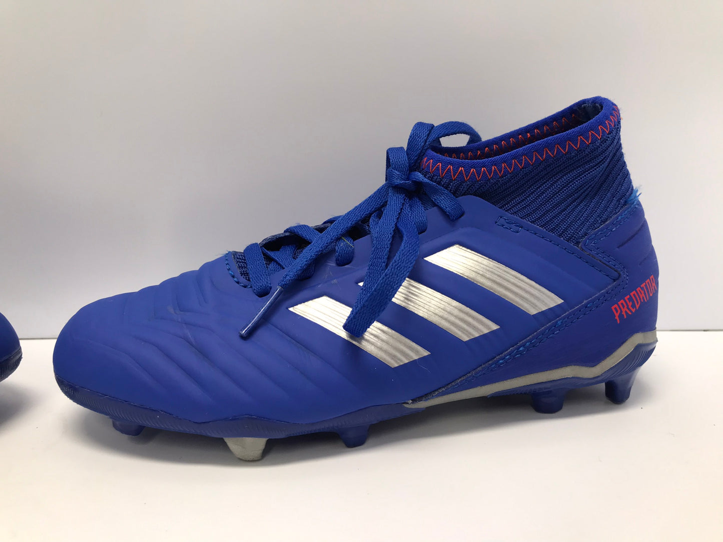 Soccer Shoes Cleats Child Size 2 Adidas Preditor Blue Fushia With Slipper Foot New Demo Model