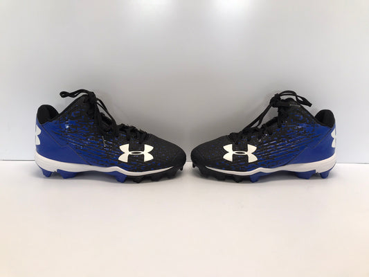 Baseball Shoes Cleats Men's Size 7.5 Under Armour Black Blue New Demo Model