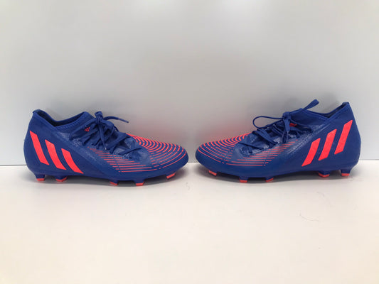 Soccer Shoes Cleats Men's Size 9.5 Adidas Preditor Blue Fushia With Slipper Foot New Demo Model