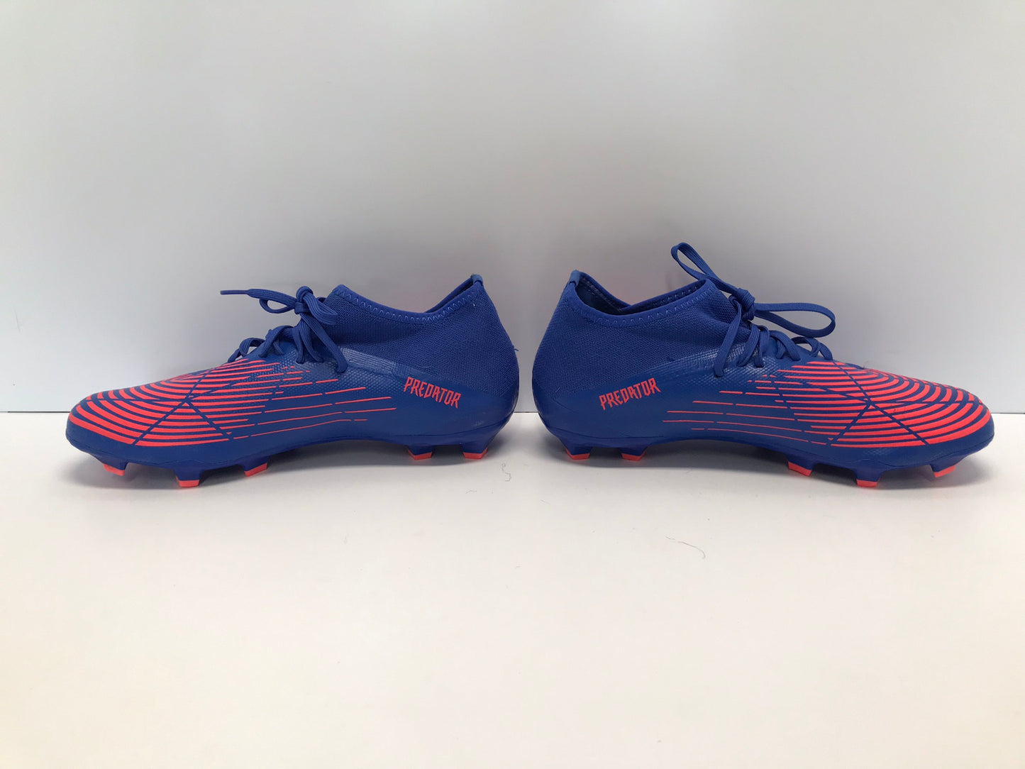 Soccer Shoes Cleats Men's Size 9.5 Adidas Preditor Blue Fushia With Slipper Foot New Demo Model