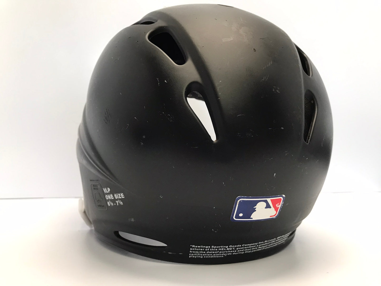 Baseball Helmet Child Junior Size 6.5-7.5 inch Rawlings Pro Dry Black Excellent