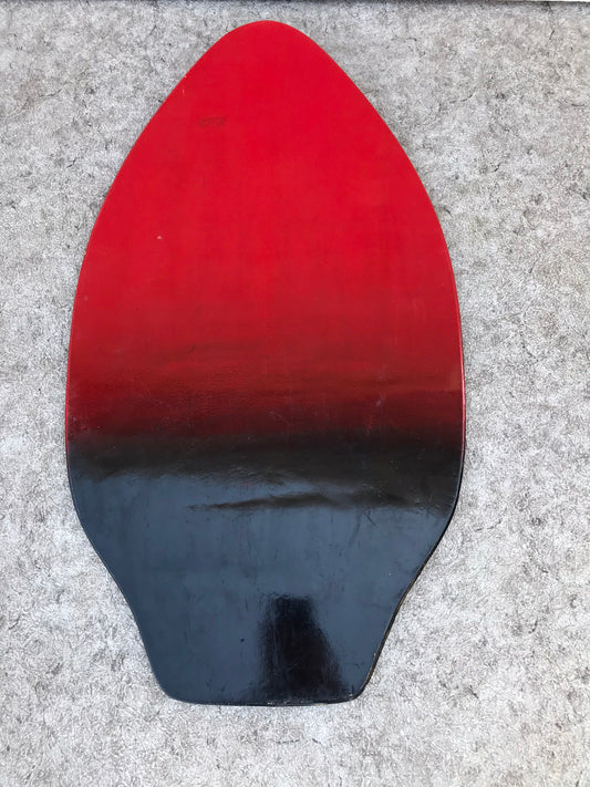 Surf SkimBoard Black Red Wood Fantastic Quality  35 x 20 inch