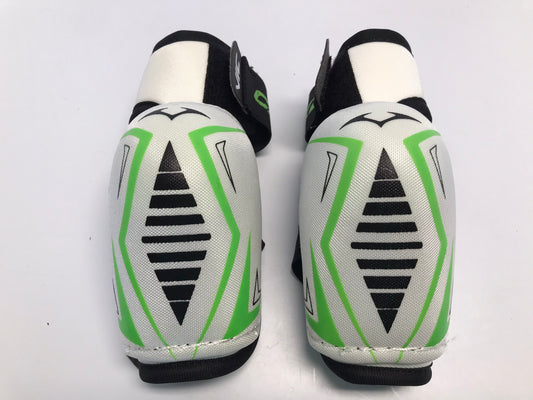 Hockey Elbow Pads Child Size Junior Medium Vic CXZ Black White Lime Excellent