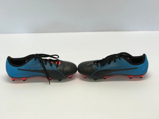 Soccer Shoes Cleats Child Size 3 Puma Blue and Orange Like New
