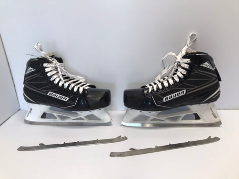Hockey Goalie Skates Senior Men's Size 7.5 Shoe Size Bauer Supreme S170 With Extra Set Excellent Used Condition of Blades
