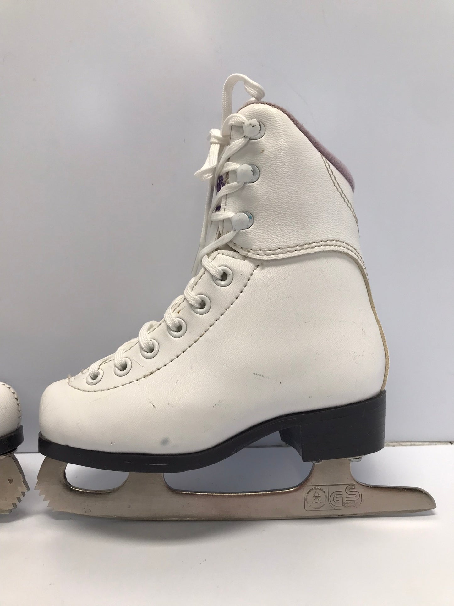 Figure Skates Child Size 10 Toddler Jackson Soft Skate White Purple Outstanding As New