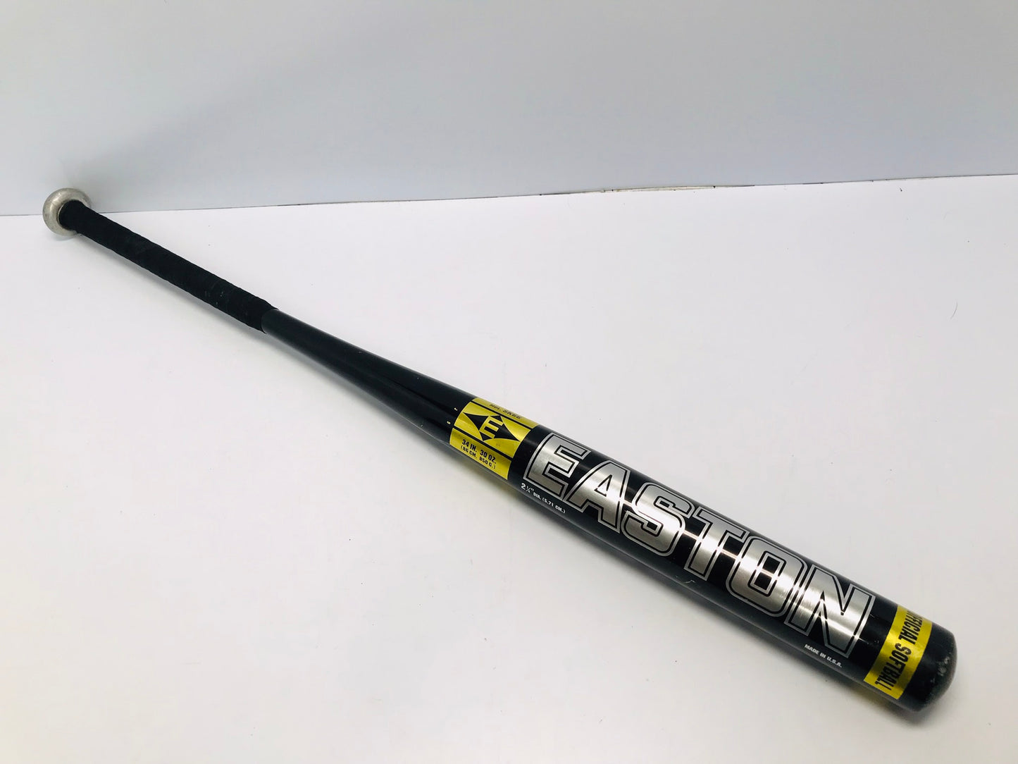 Baseball Bat 34 inch 30 oz Easton Impact Softball Black Silver