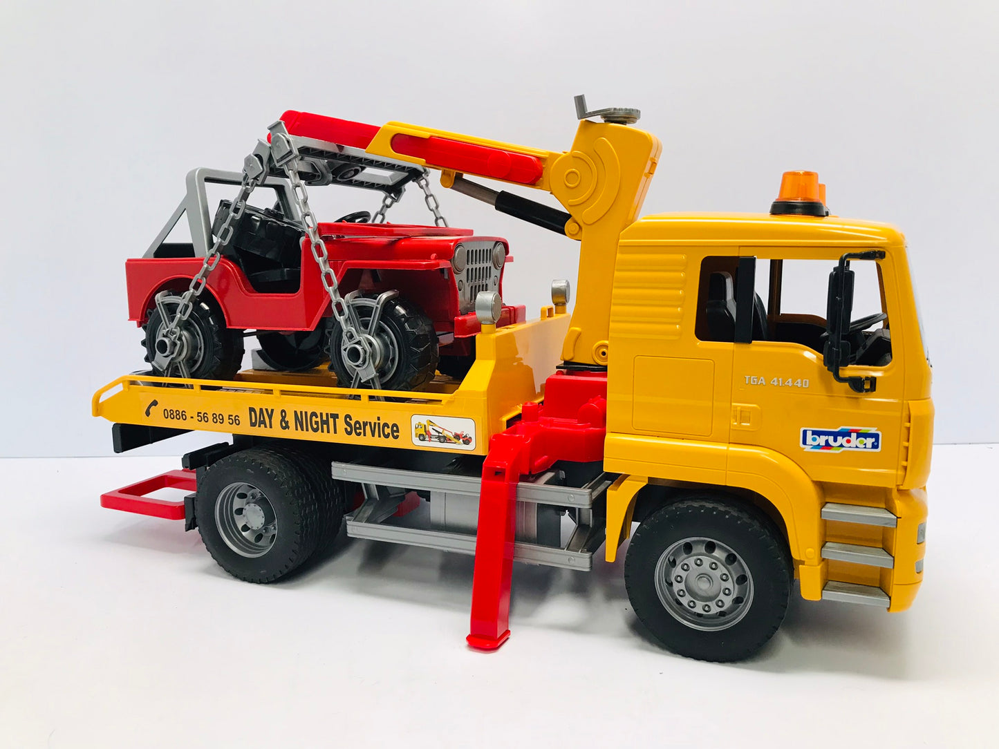Bruder Tow Truck With Jeep 20" Long
