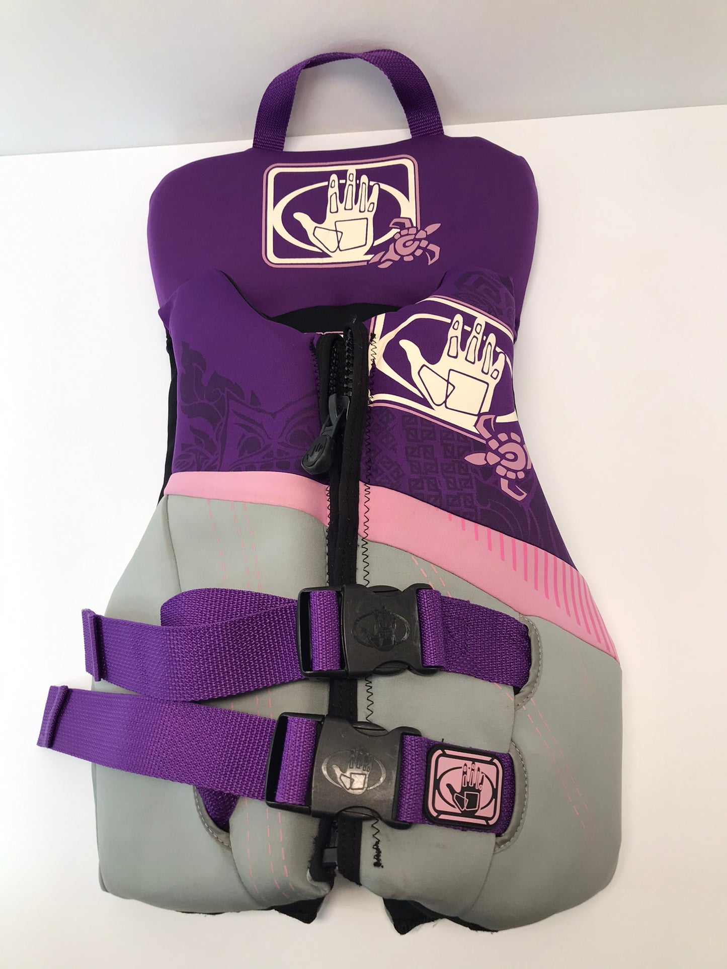 Life Jacket Child Size 60-90 lb Youth Body Glove Neoprene Purple Grey New Demo Model