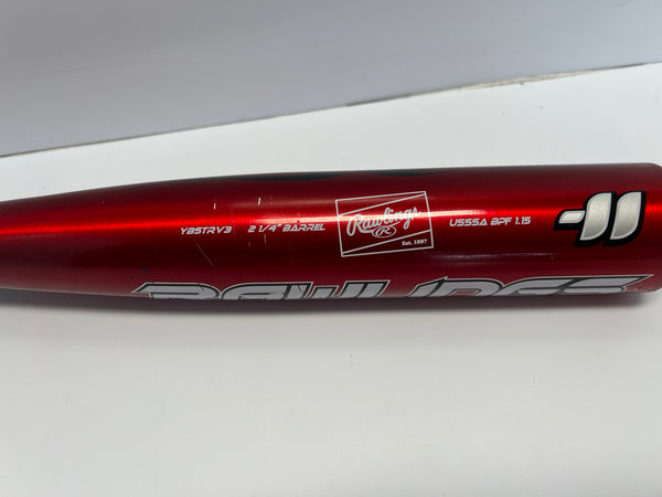 Baseball Bat 30 inch 19 oz Rawlings Strive Red Black