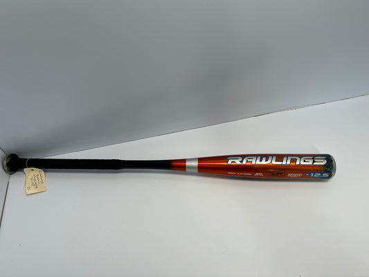Baseball Bat 30 inch 17.5 oz Rawlings Raptor Black Orange
