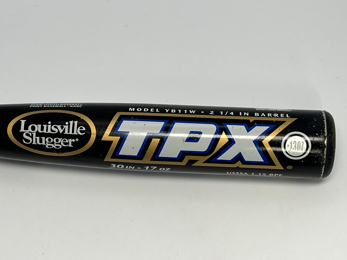 Baseball Bat 30 inch 17 oz  Louisville Slugger TPX Warrior Black Chrome