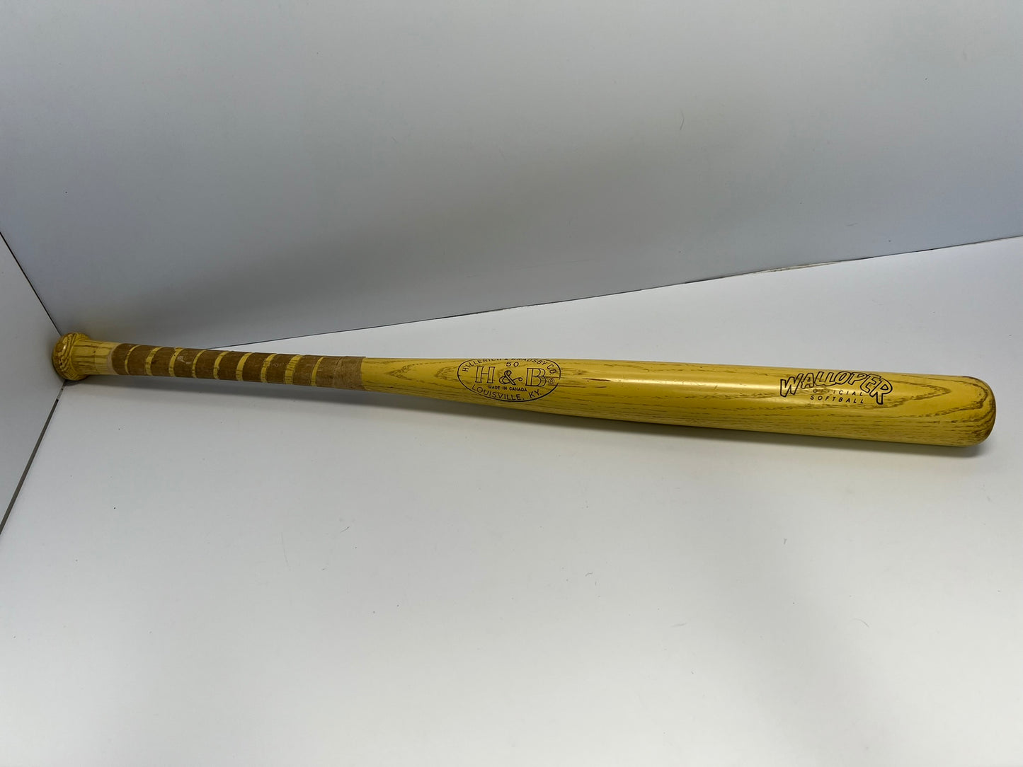 Baseball Bat 33 inch Louisville Walloper Softball Wood