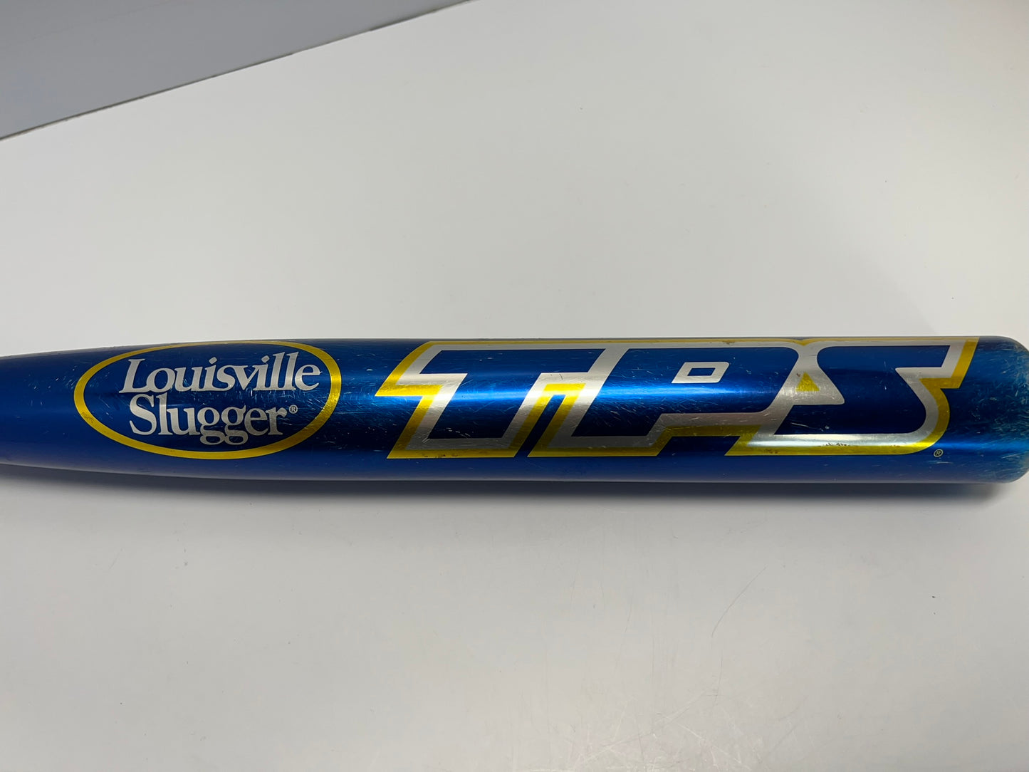 Baseball Bat 34 inch 26 oz Lousiville Slugger TPS Powerized Softball Blue Gold