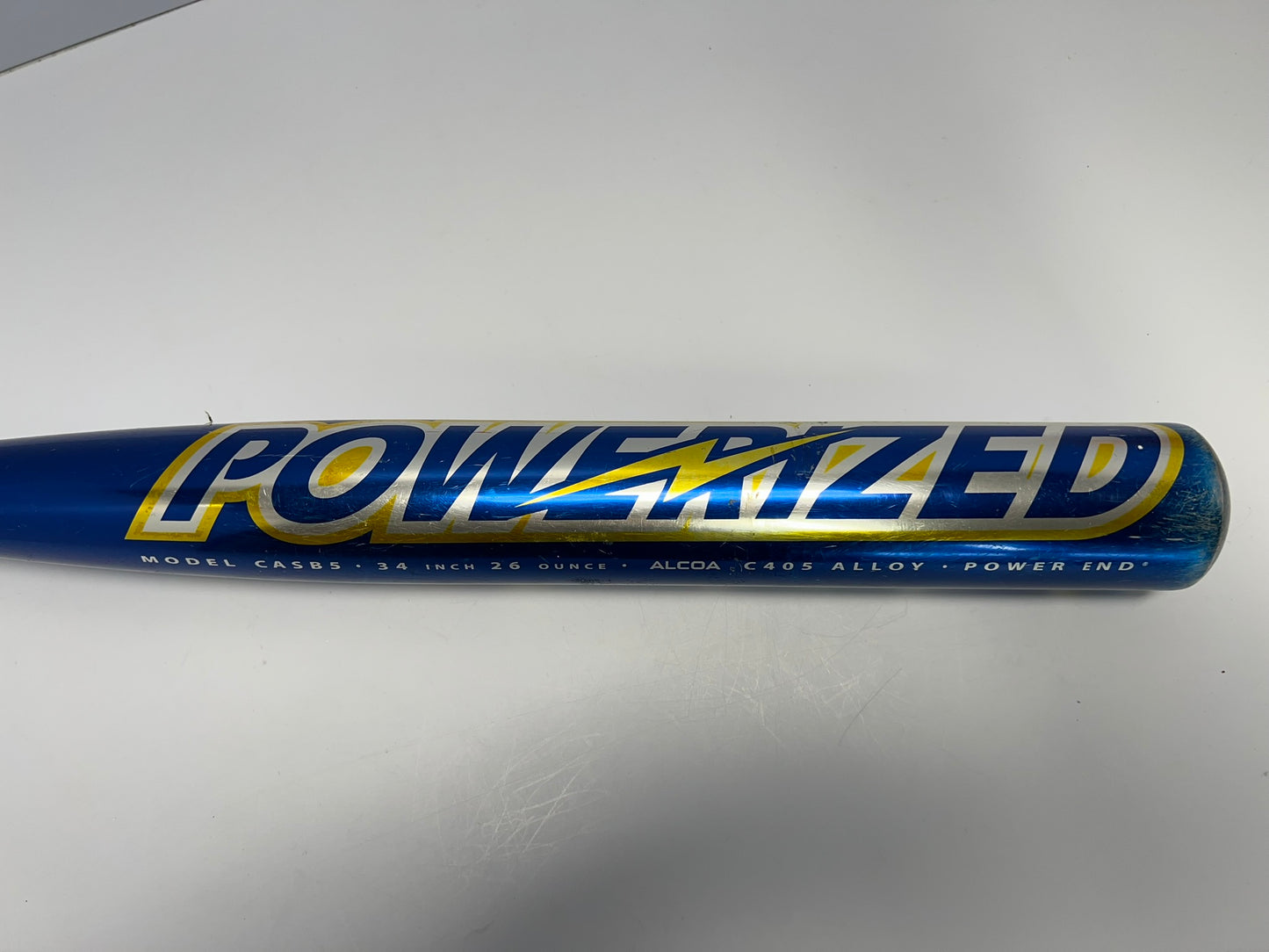 Baseball Bat 34 inch 26 oz Lousiville Slugger TPS Powerized Softball Blue Gold