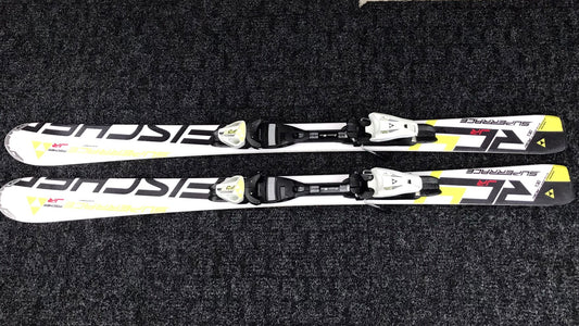 Ski 130 Fischer White Black Yellow Parabolic With Bindings
