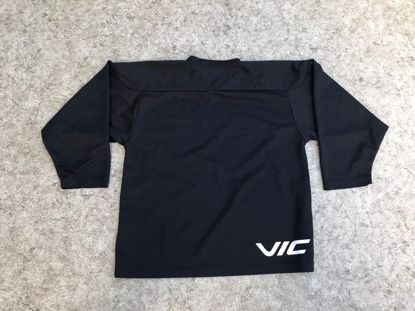 Hockey Jersey Child Size 12-14 Practice Jersey Vic Black Minor Wear