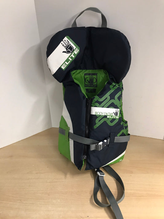 Life Jacket Child Size 60-90 Lb Youth Body Glove Navy Green New Demo Model