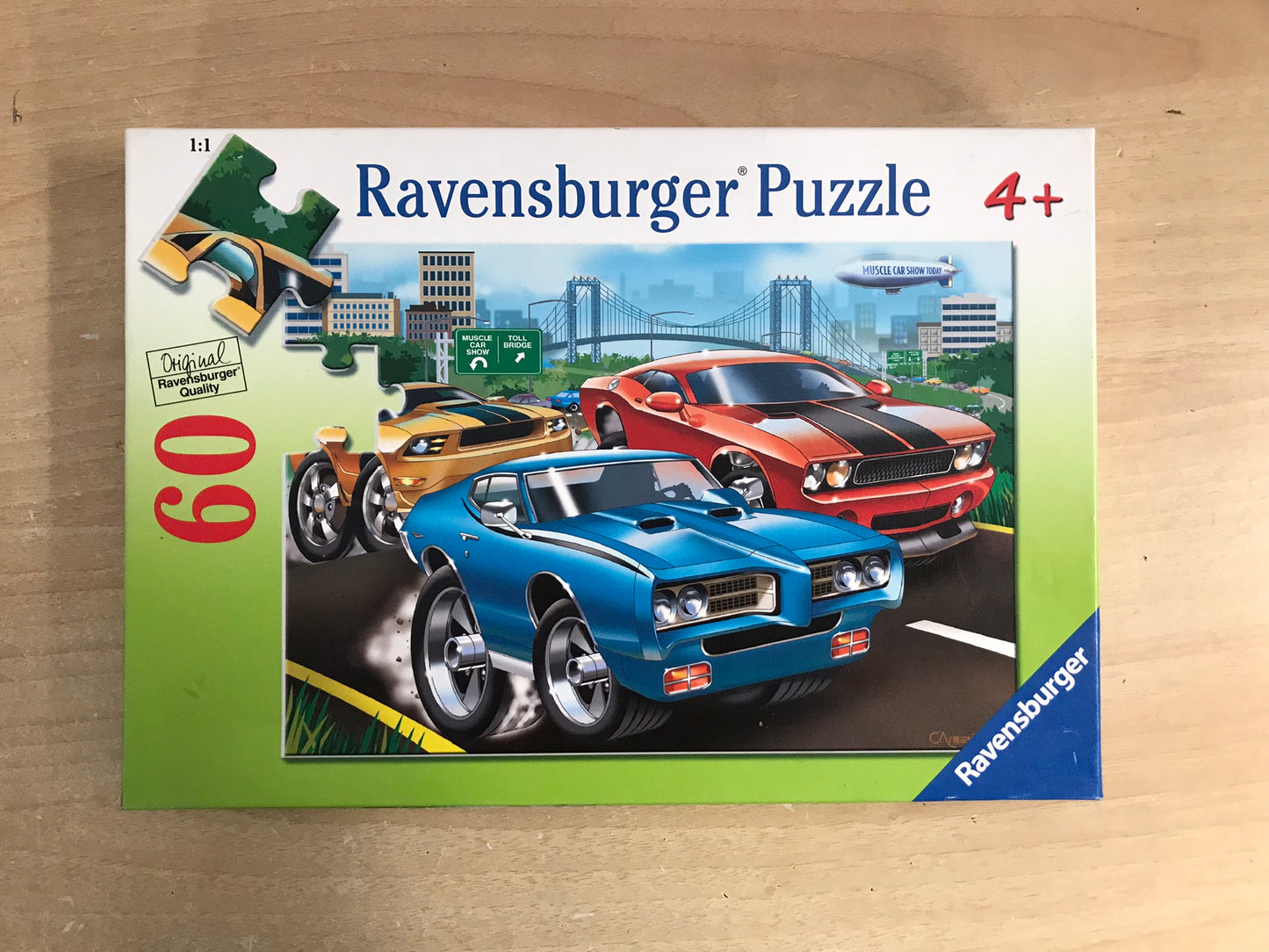Child Jigsaw Puzzle 60 pc Ravensburger Muscle Cars