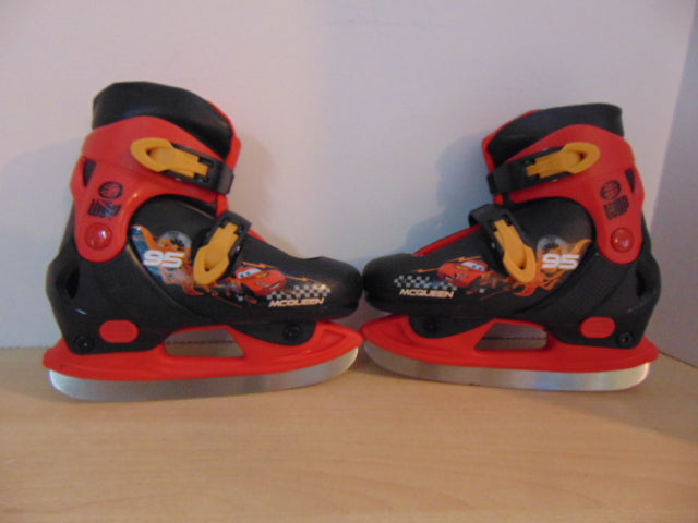 Ice Skates Child Size 12-2 Disney Cars Red Black With Molded Liner