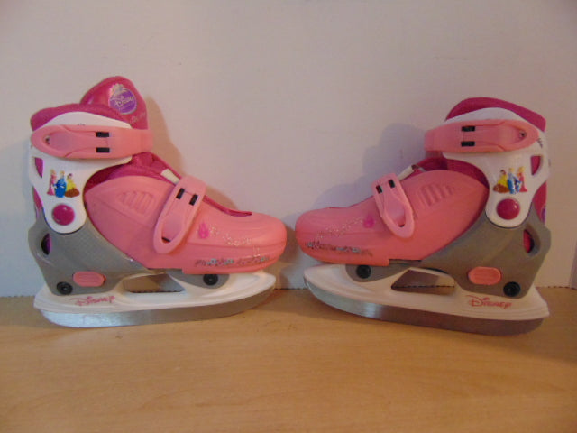 Ice Skates Child Size 9-12 Adjustable Disney Princess Pink Grey White