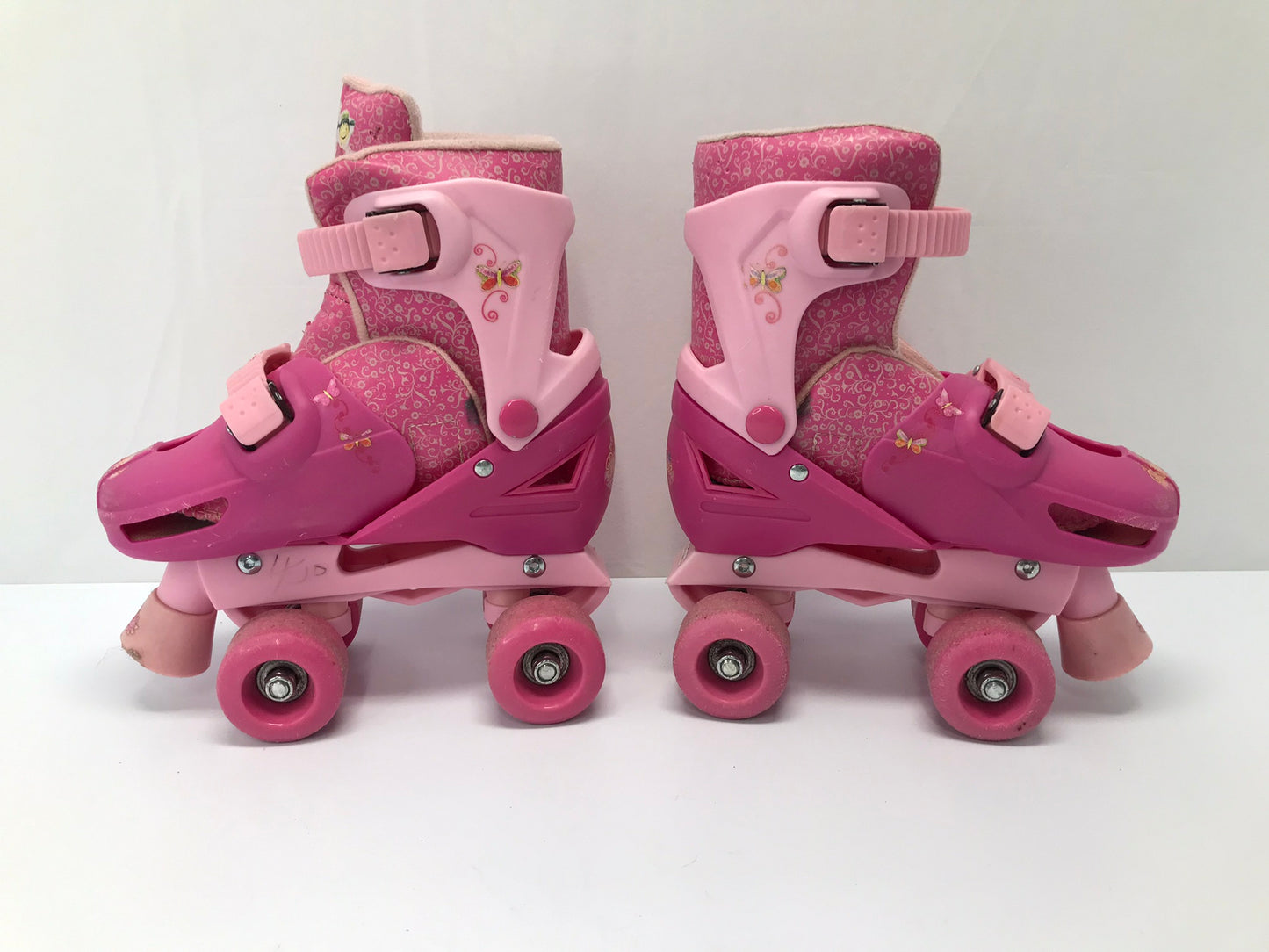 Inline Roller Skates Child Size 10-13 Adjustable Pink