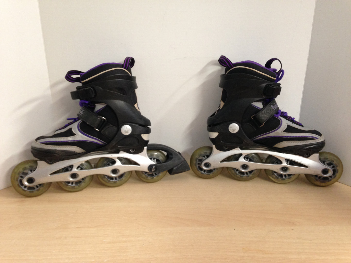 Inline Roller Skates Ladies Size 6 K-2 Helena Purple and Grey