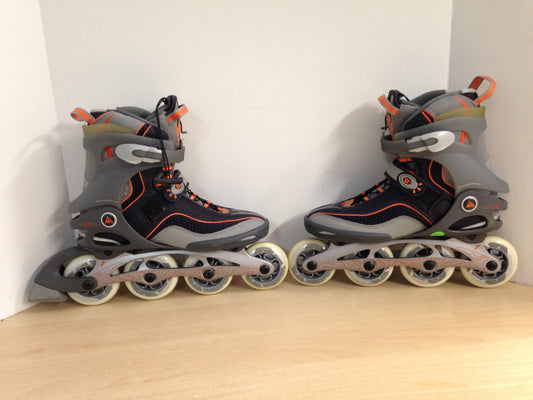 Inline Roller Skates Ladies Size 9.5 K-2 Athena 6.1 Grey Orange New Demo Model