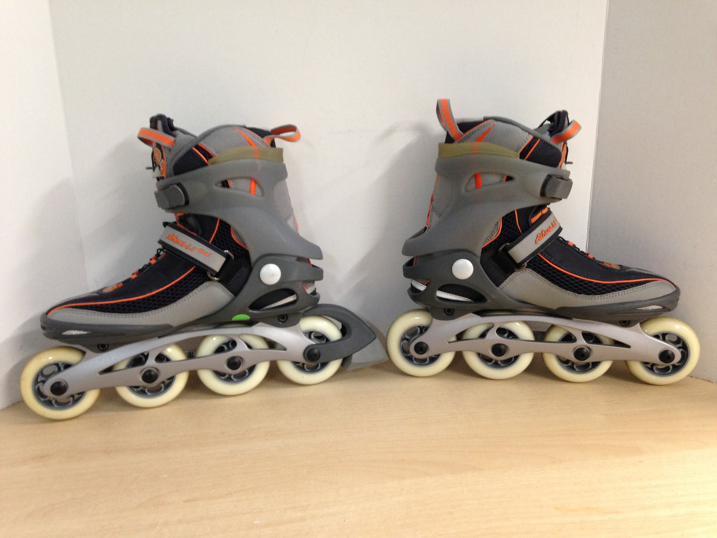 Inline Roller Skates Ladies Size 9.5 K-2 Athena 6.1 Grey Orange New Demo Model