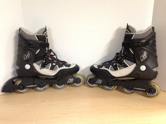 Inline Roller Skates Men's Size 10 K-2 Black Grey