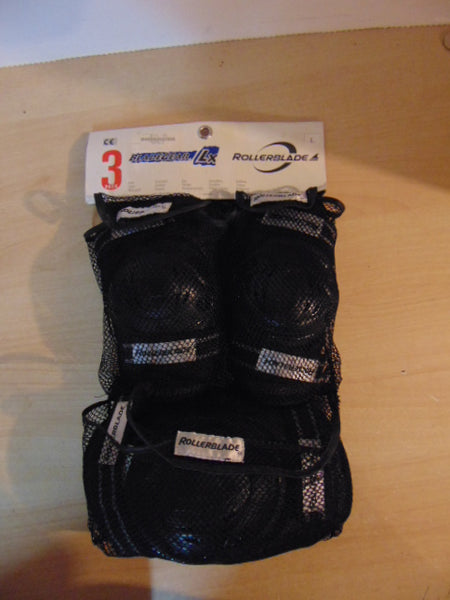 Inline Roller Skates Protective Pads Mens Size Large Blade Gear 3 pc Set NEW