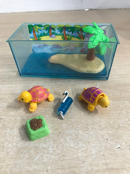 Littlest Pet Shop 1993 Vintage Tiny Tortoises on Palm Beach Excellent RARE